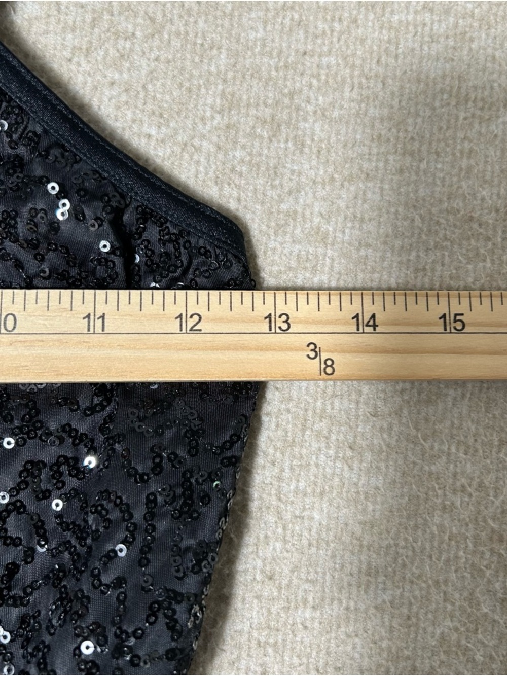 Weissman Dance Dress Costume SA Small Adult Black Studded Sequins Skater Musical - Picture 10 of 16